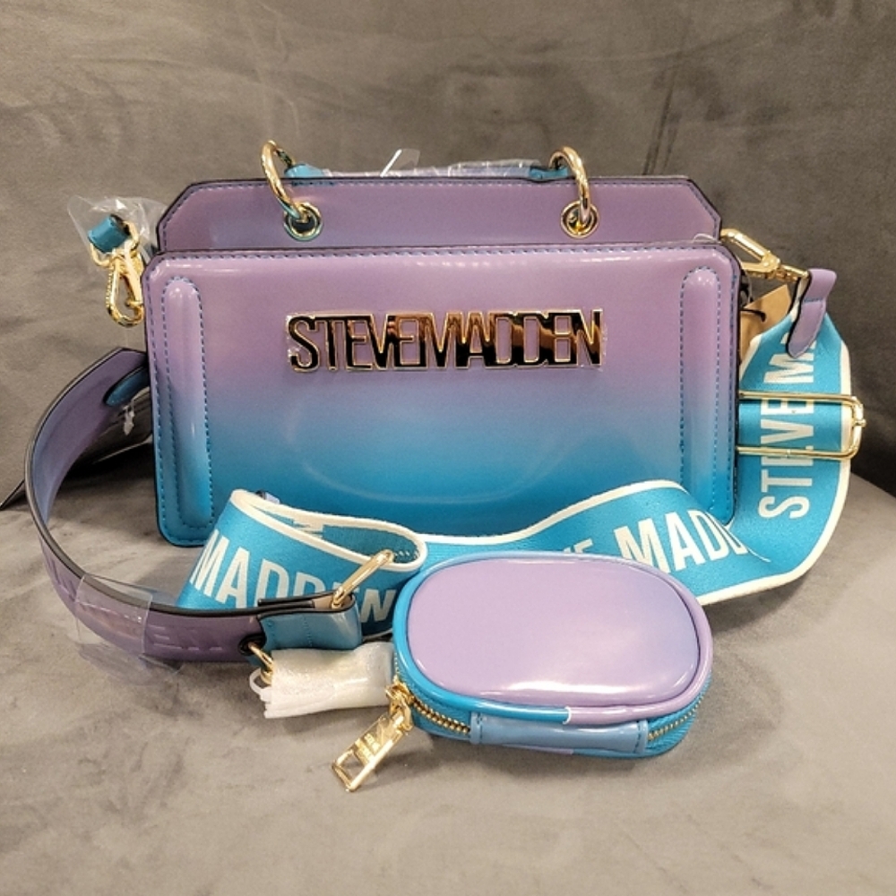 NEW Steve Madden Viral Ombre Blue Bevii Handbag PRICE FIRM!!!!